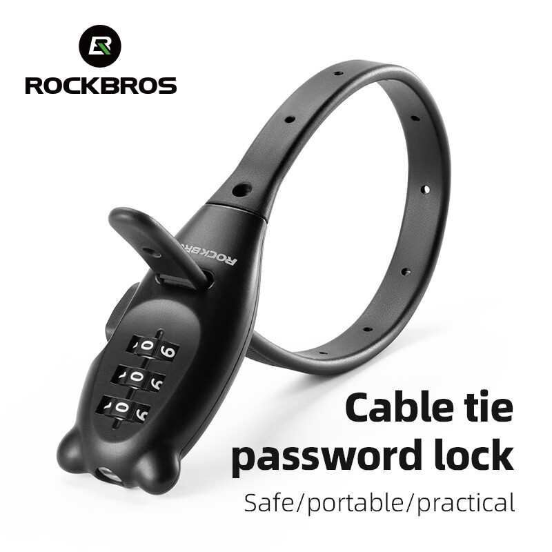 ROCKBROS 3-Digit Portable Bike and Helmet Combination Lock