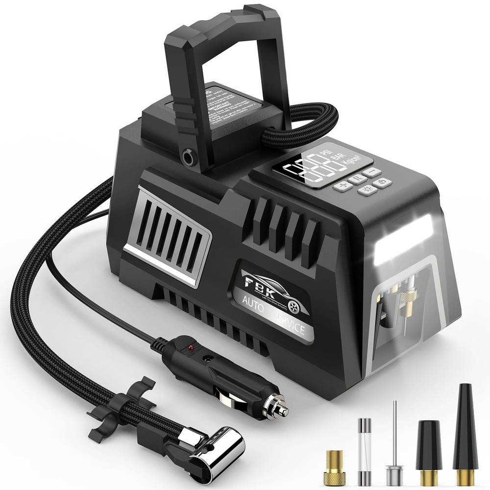 Portable 12V Digital Tire Inflator Air Compressor for Cars