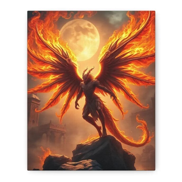 Fantasy Home Decor Winged Guardian Wall Art for Enchanted Spaces