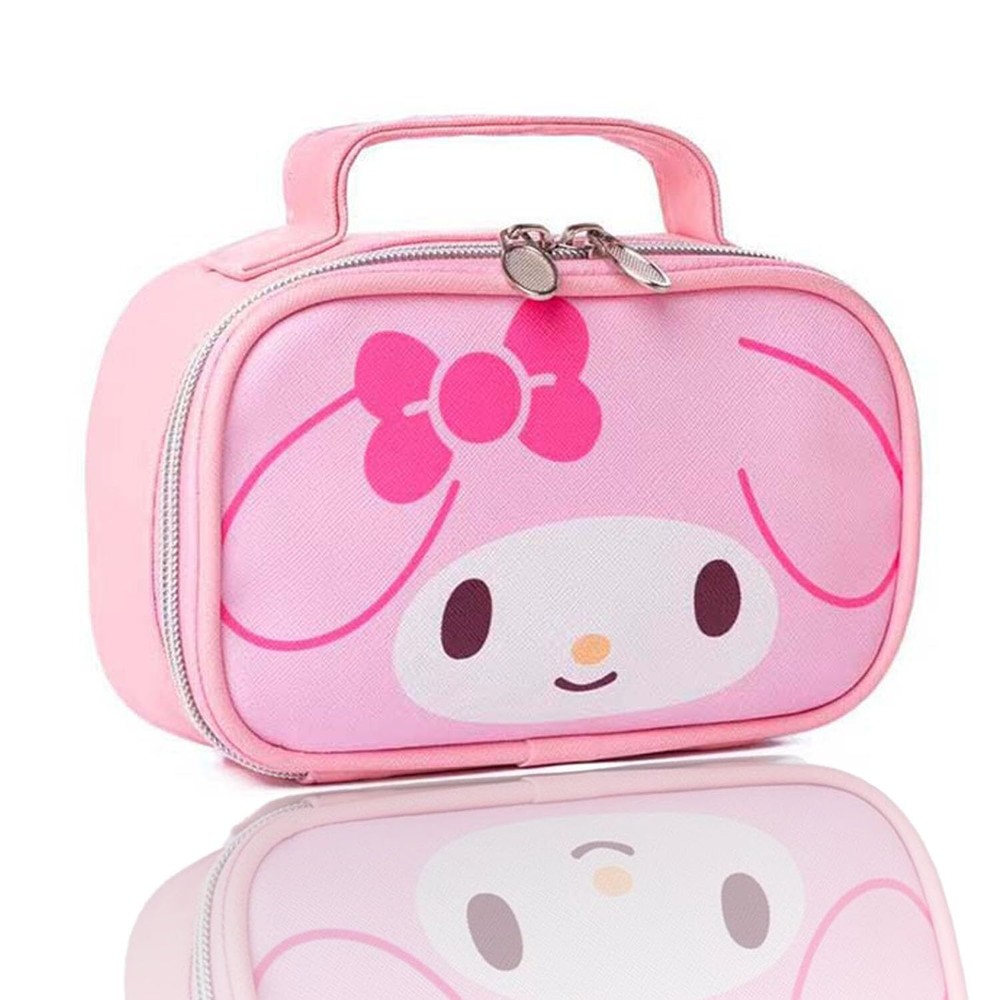 Cute Cartoon Waterproof Makeup Bag with Zipper for Travel