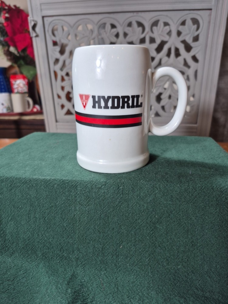 Vintage Heavy Hydril Beer Mug with Retro Style