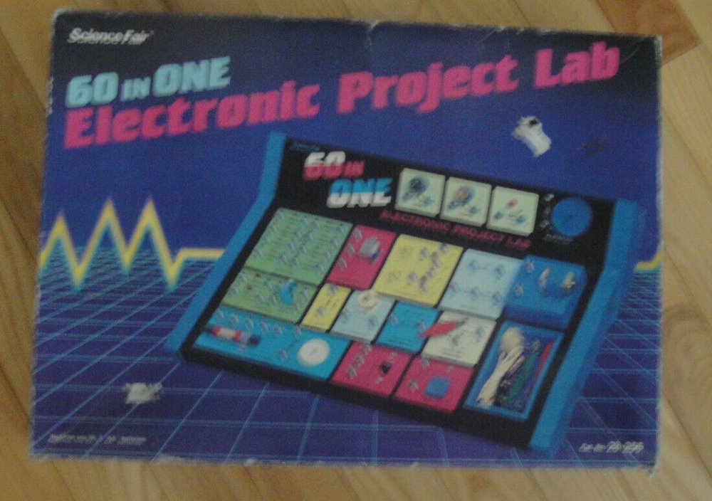 RADIO SHACK/TANDY SCIENCE FAIR 60 IN ONE ELECTRONIC PROJECT LAB 28-256