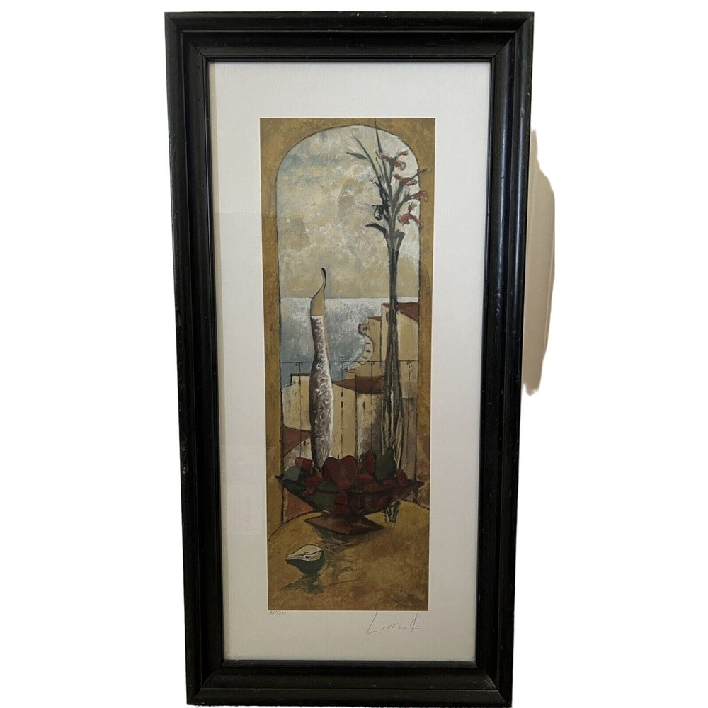 Mujer by Lourenco Framed Signed Numbered Excellent Rare Art