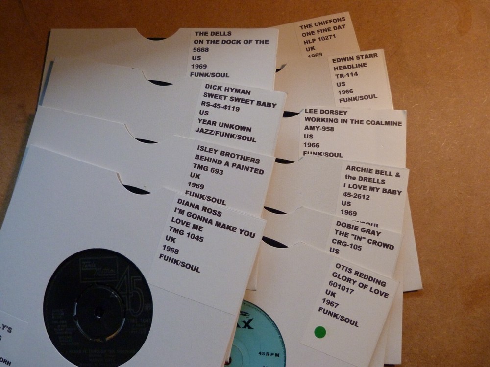 10 Rare 1960s Funk Soul 7 Inch Vinyl Singles Job Lot  