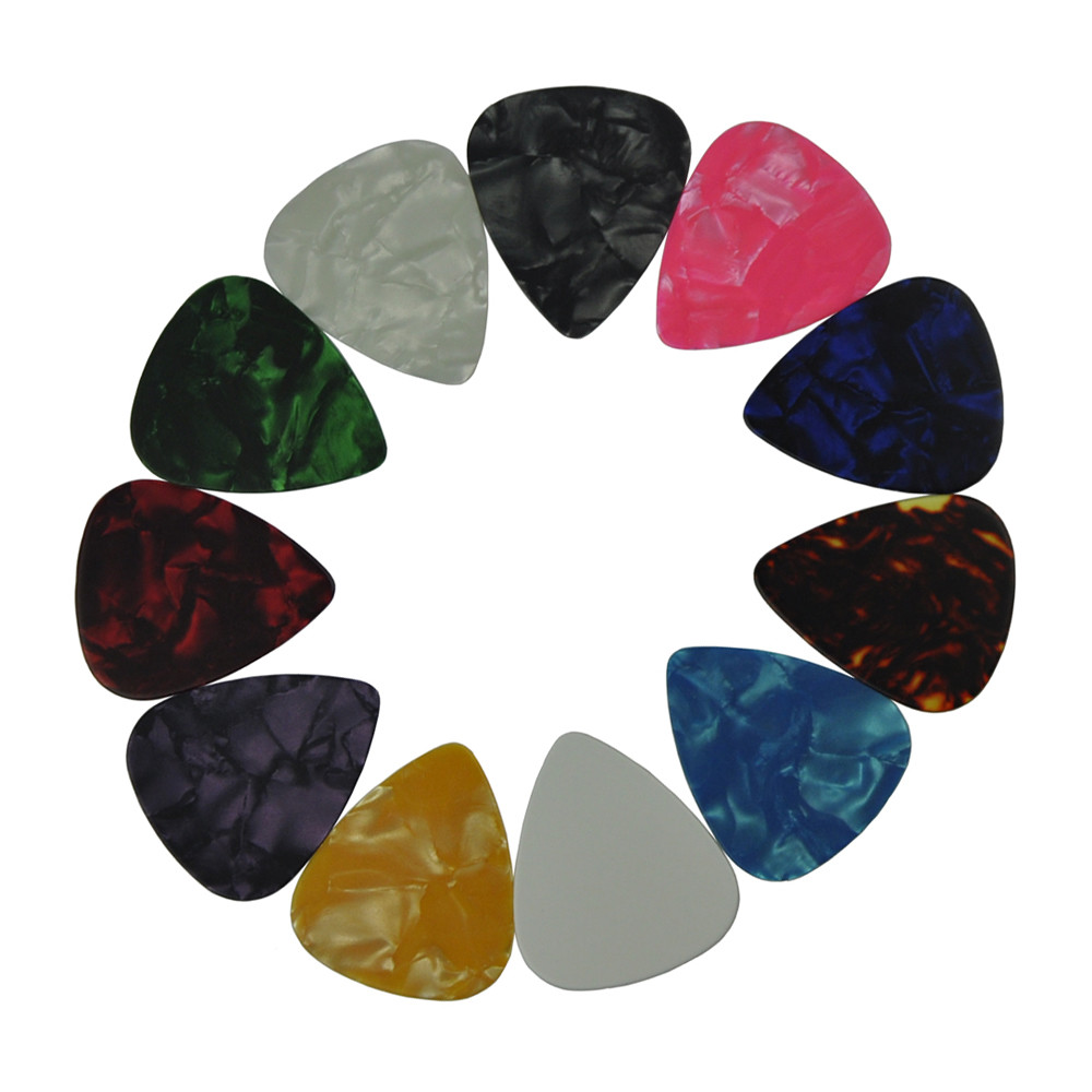 100pcs Thin 0.46mm Blank Celluloid Guitar Picks Plectrums For Acoustic Guitar