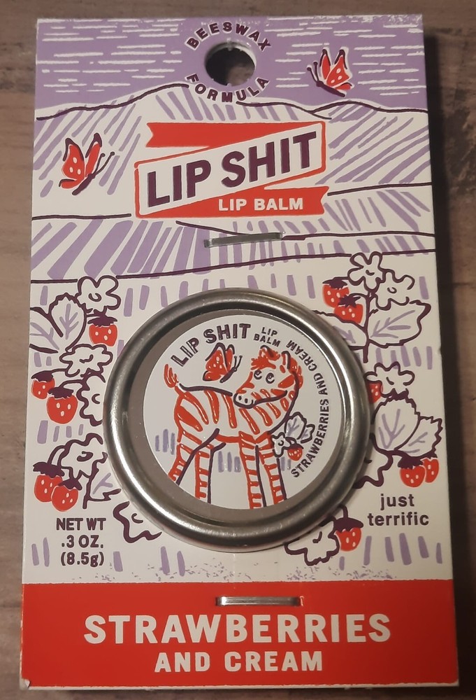 BlueQ Beeswax Lip Balm Strawberries and Cream