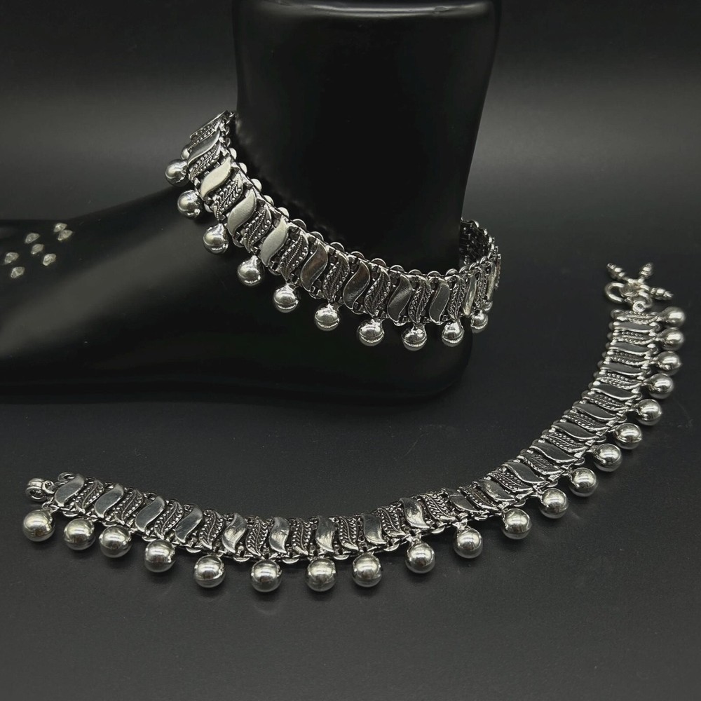 925 Sterling Silver Anklet Payal for Brides and Everyday Wear-image