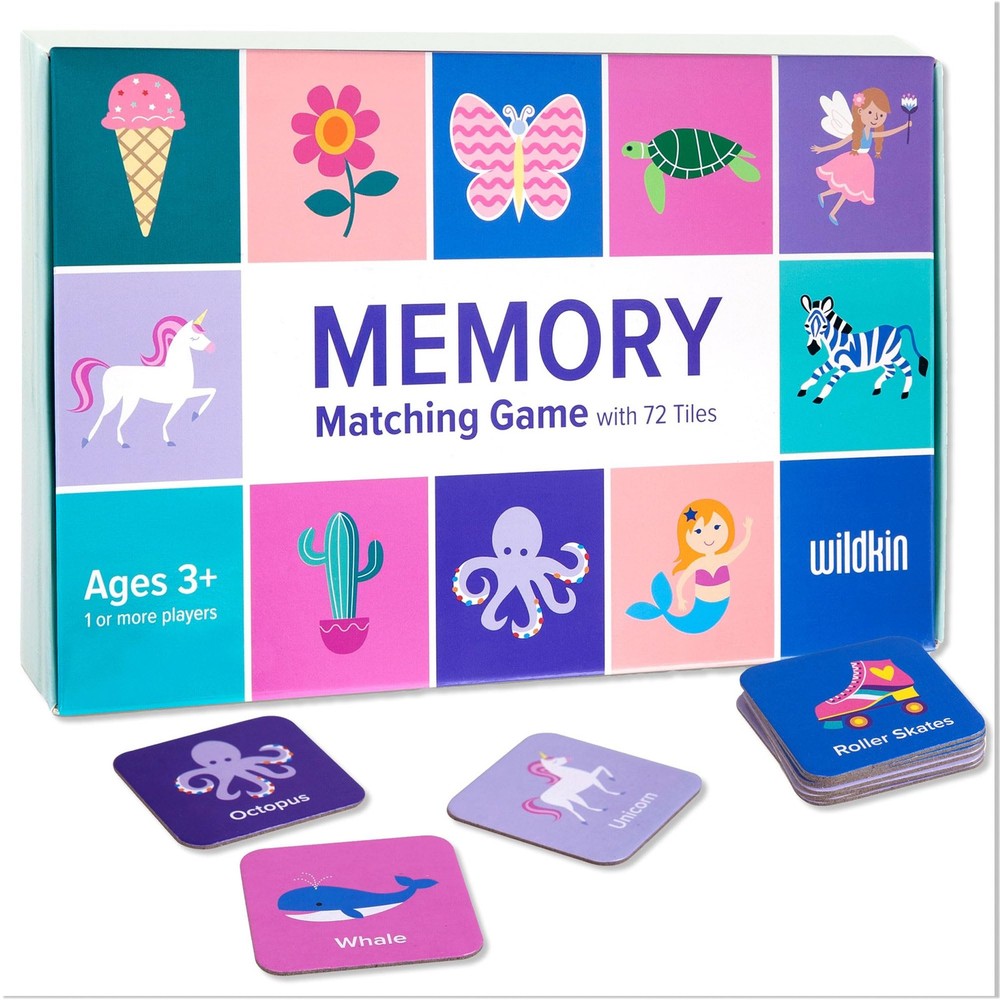 Memory Matching Game for Toddlers & Preschool - 36 Educational Pairs - Girl Edition