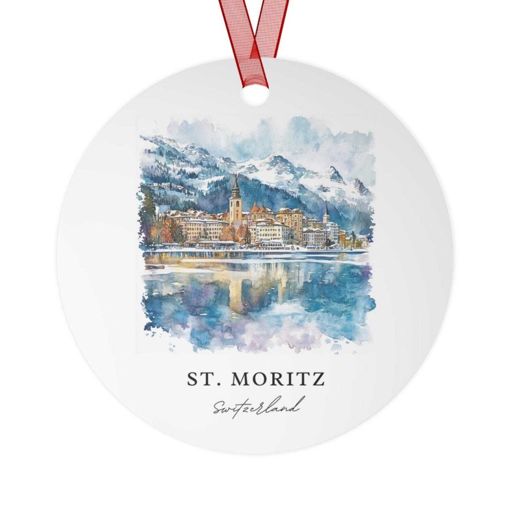 St Moritz Ornament St Moritz Unique Souvenir Switzerland Xmas Decor And