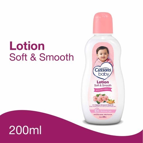 Cussons Baby Lotion 200ml for Soft Smooth Hydrated Skin