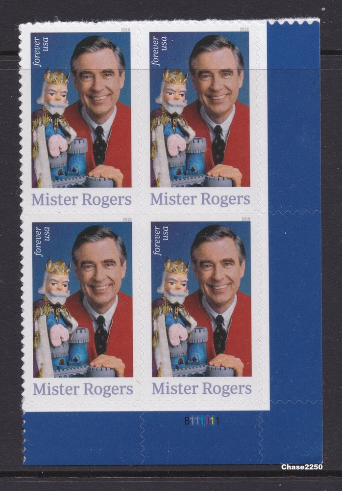 Scott #5275 Mister Rogers (Plate Block of 4) 2017 Mint NH