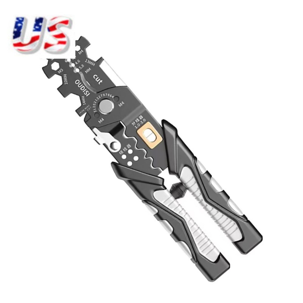 25-in-1 Multifunctional Wire Stripper with Needle Nose and Crimping Pliers