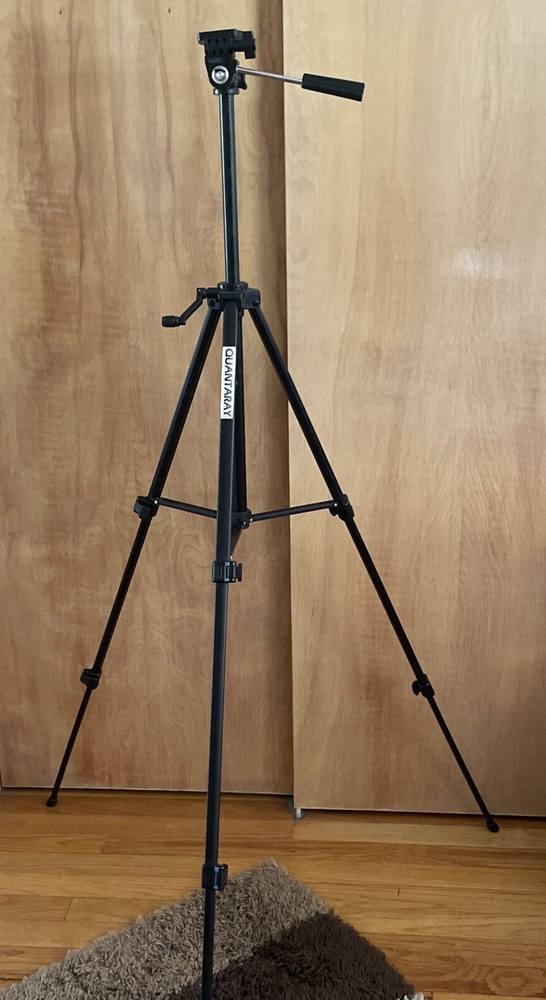 Quantaray 53” Tall Tripod Aluminum for still and video cameras