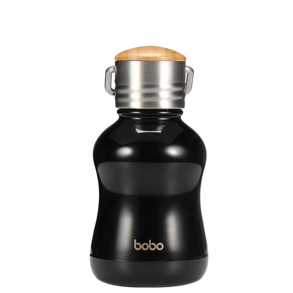 Mini Vacuum Insulated Water Bottle With Bamboo Lid Stainless Steel Thermos Water