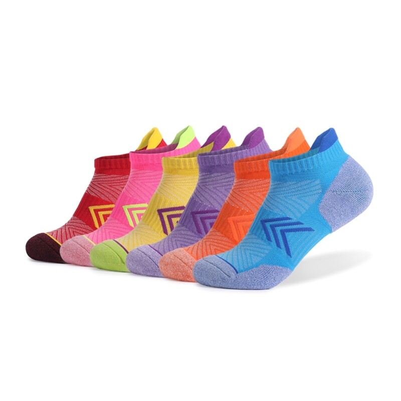 Womens Running Socks Cushioned Sports Socks Ankle Socks for Walking Cycling