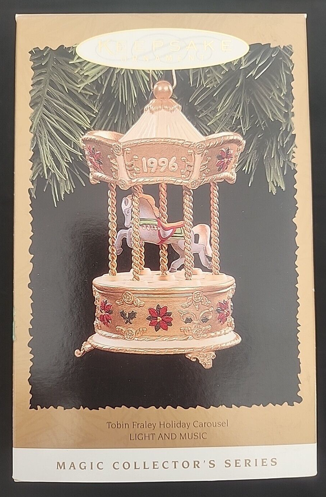 Hallmark Keepsake Ornament Tobin Fraley Holiday Carousel 1996 Magic Series