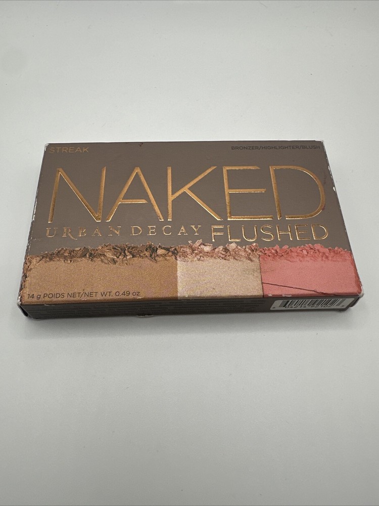 Urban Decay Naked Flushed STREAK Bronzer Highlighter Blush Palette Natural NIB