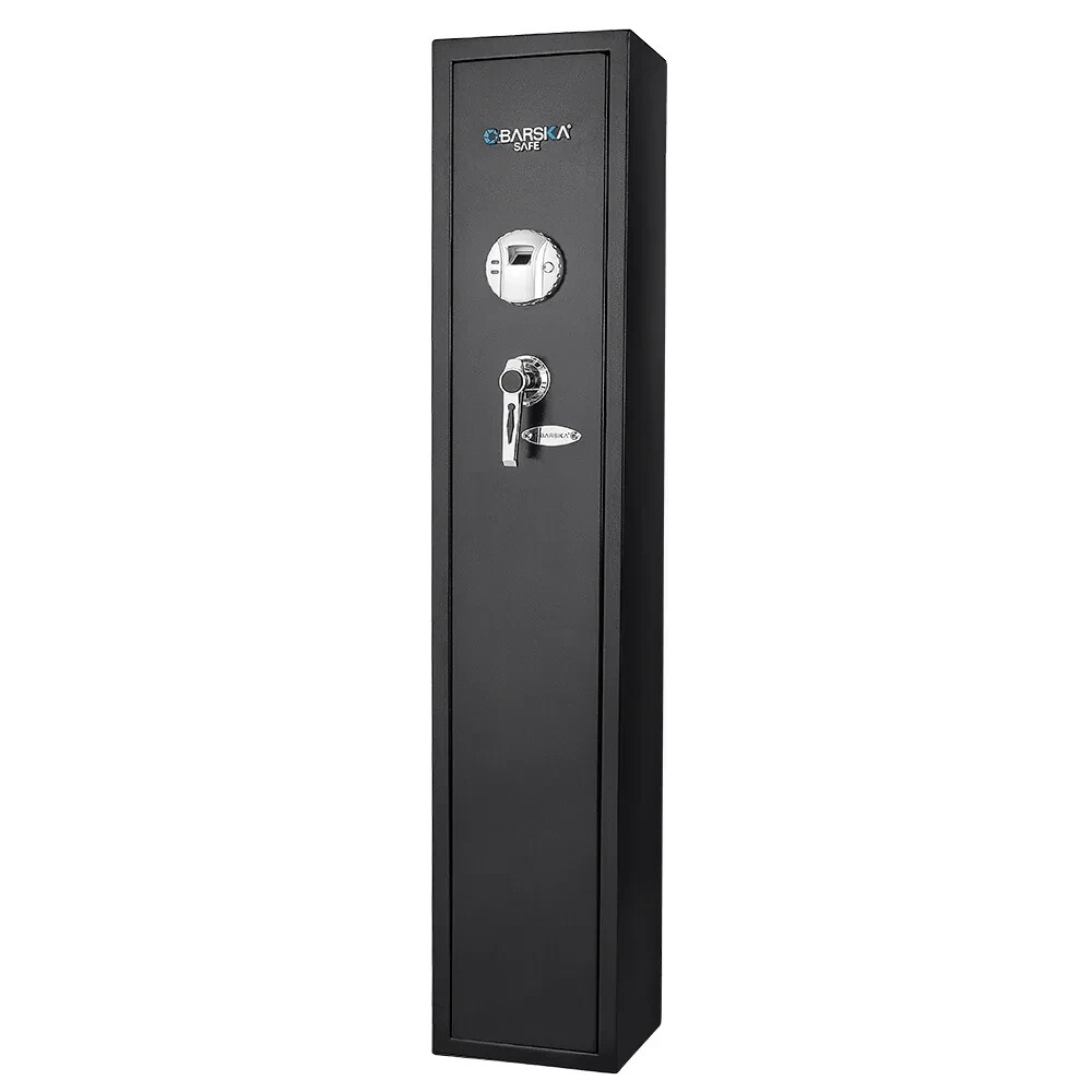 Biometric All-Steel Rifle Safe with Fingerprint Lock. Retains 120 fingerprints.-image
