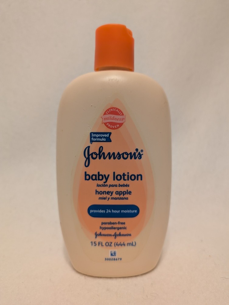 Johnson's Honey Apple Baby Lotion Discontinued 15 Oz Bottle 2/3 Full