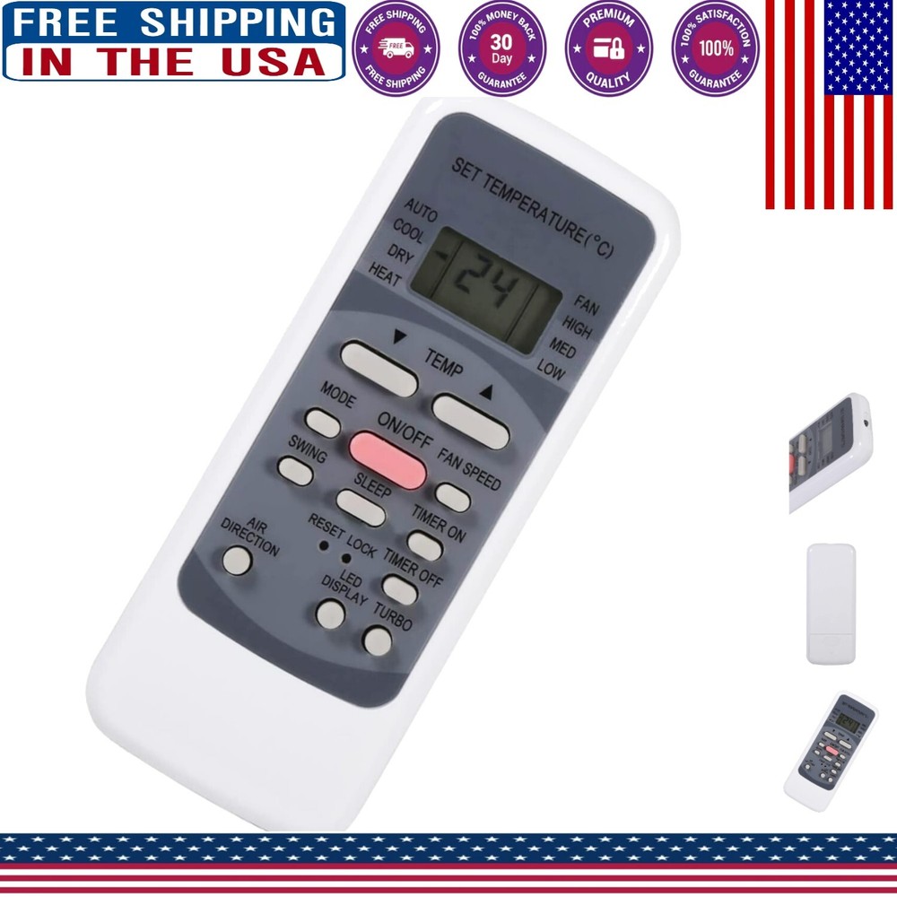 Compact Lightweight Universal Remote for Midea Air Conditioners