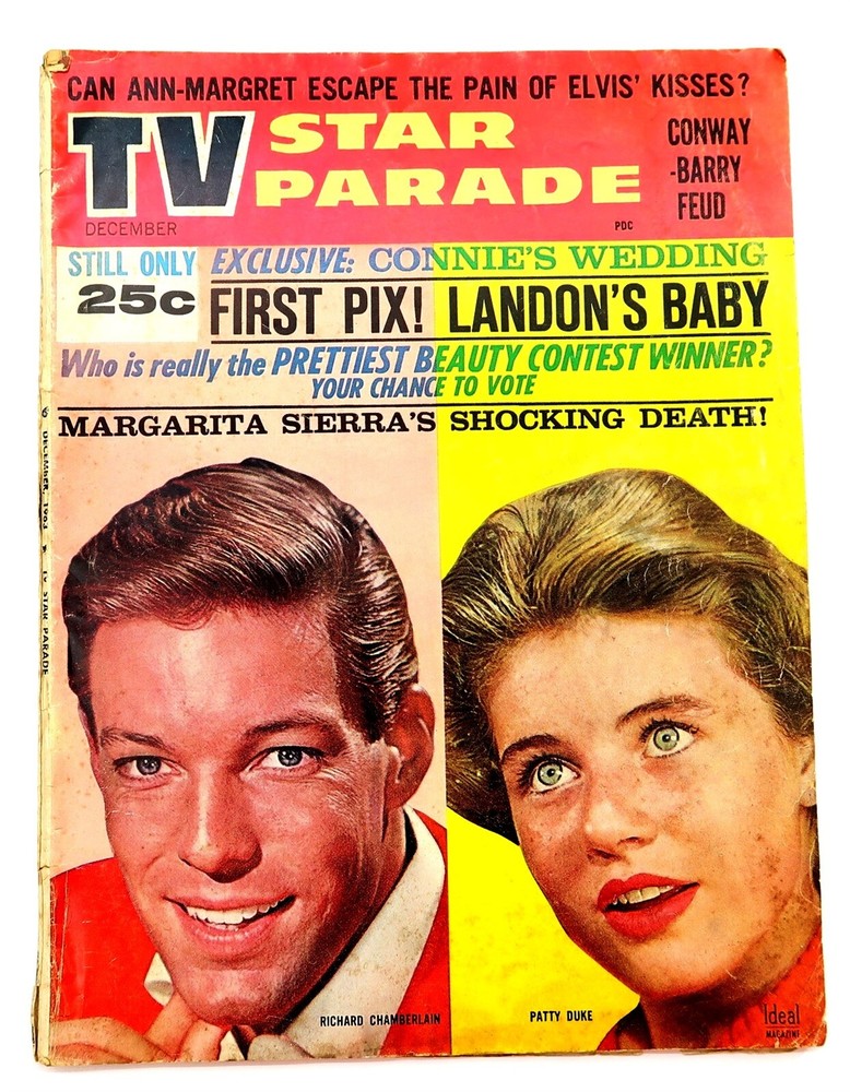 Vintage 1963 TV STAR PARADE Magazine from December Mag in Good Condition