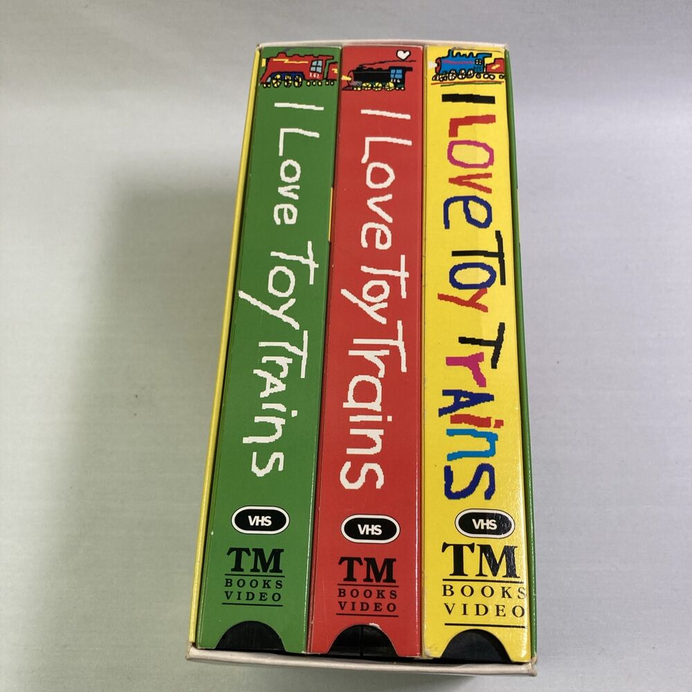 I Love Toy Trains Vintage VHS Box Set Parts 1-3 TM Books Video Lionel Trains MI
