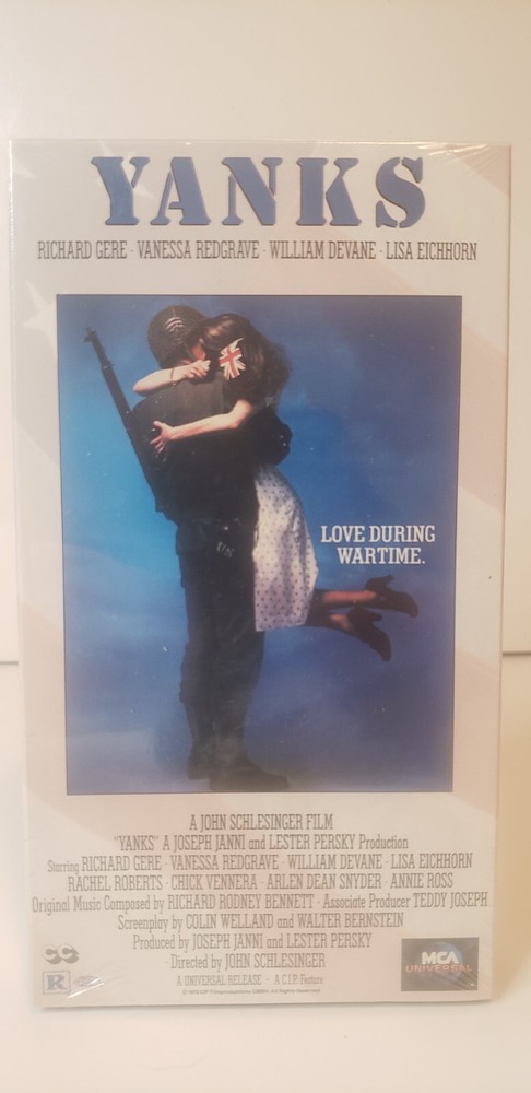 YANKS VHS New Sealed Richard Gere Vanessa Redgrave