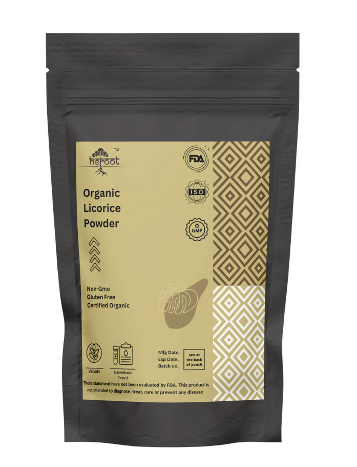 Organic Licorice Root Powder 100% Pure Glycyrrhiza Glabra Extract Mule Herb