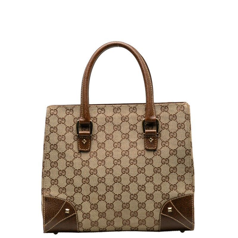 GUCCI GG Canvas Handbag in Leather Style 505817 Model 120895
