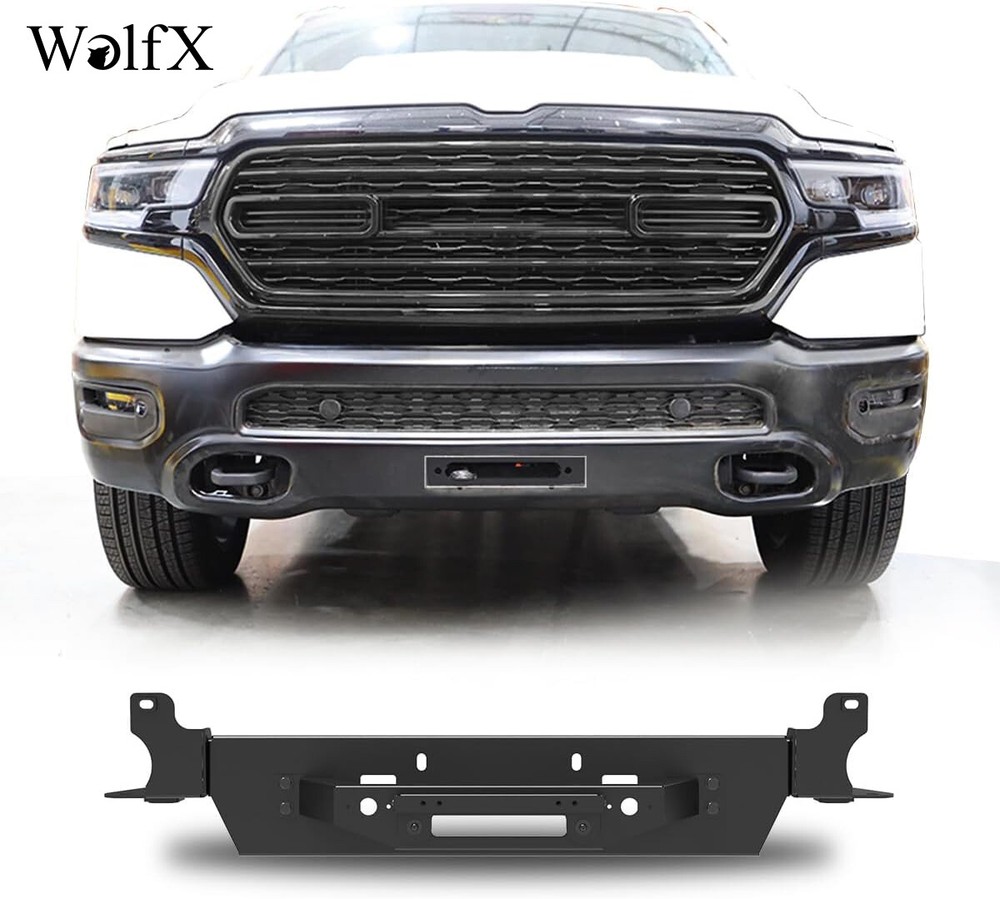 Universal Winch Mount Plate Kit for 2019-2024 RAM 1500 Front Bumper