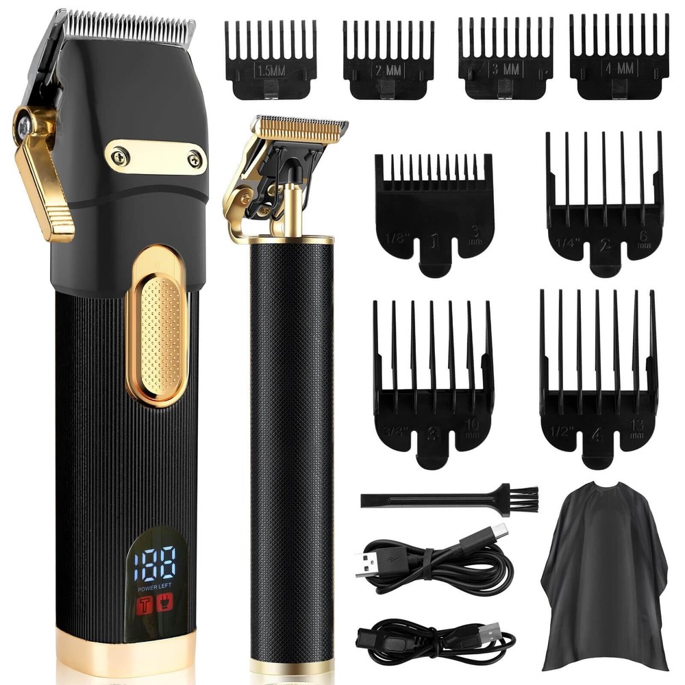 Professional Cordless Hair Clippers for Men - Barber-Grade Grooming Kit
