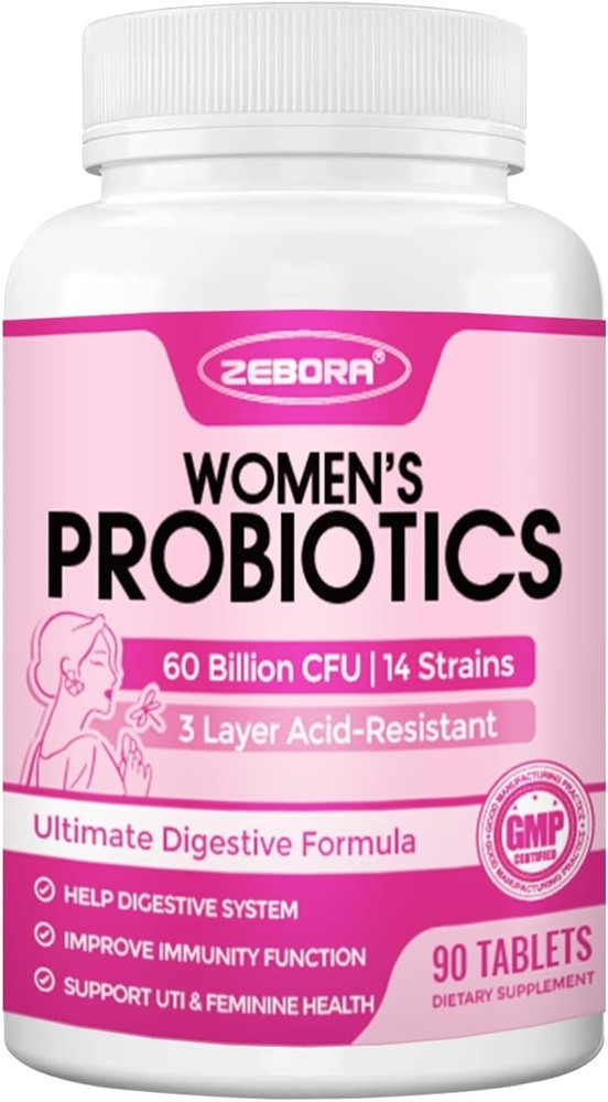 Vaginal Probiotics for Women 60 Billion CFU pH Balance Prebiotics Lactobacillus