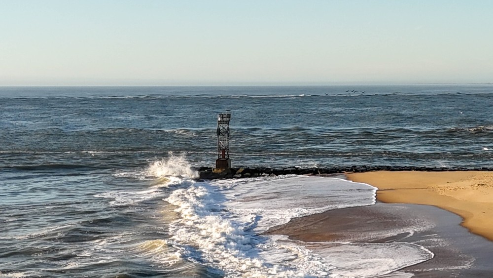 Beach waves and buoy HD wallpaper 4023x2068 digital photo image-image