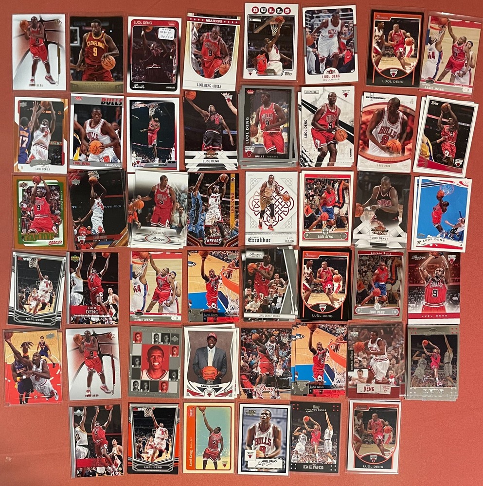 80-card Loul Deng Basketball Lot with Rookies SP Parallels Base #/2008