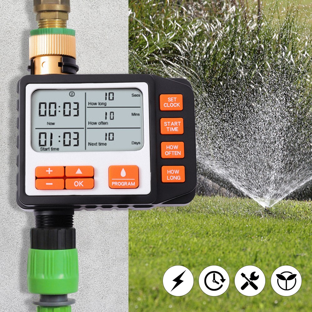 Smart Sprinkler Timer Outdoor Irrigation Water Garden Rain Sensor Programmable