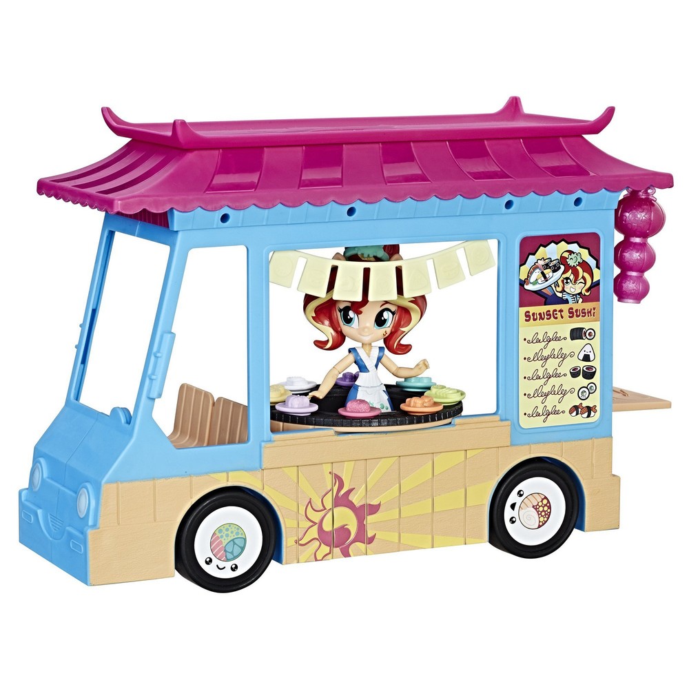 My Little Pony Equestria Girls Sunset Shimmer Mini Sushi Truck Playset  