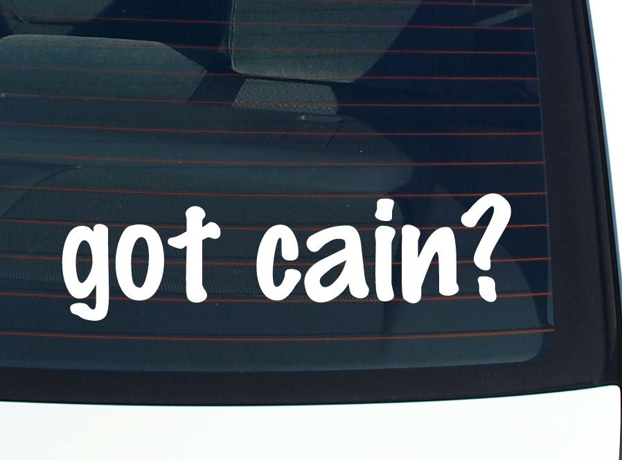 got cain? CAR DECAL BUMPER STICKER VINYL FUNNY LAST NAME WINDOW PRIDE