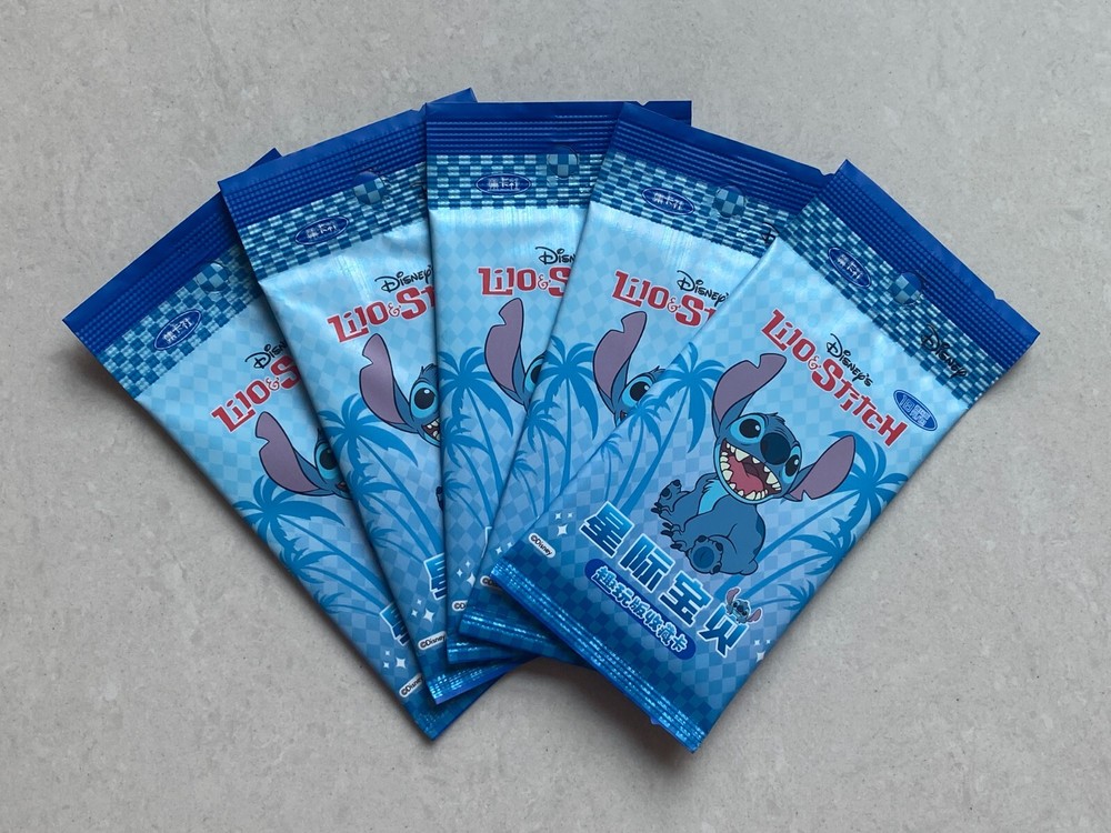 Card Fun Disney Anime Lilo Stitch Collection Trading Cards Sealed 5 Packs New