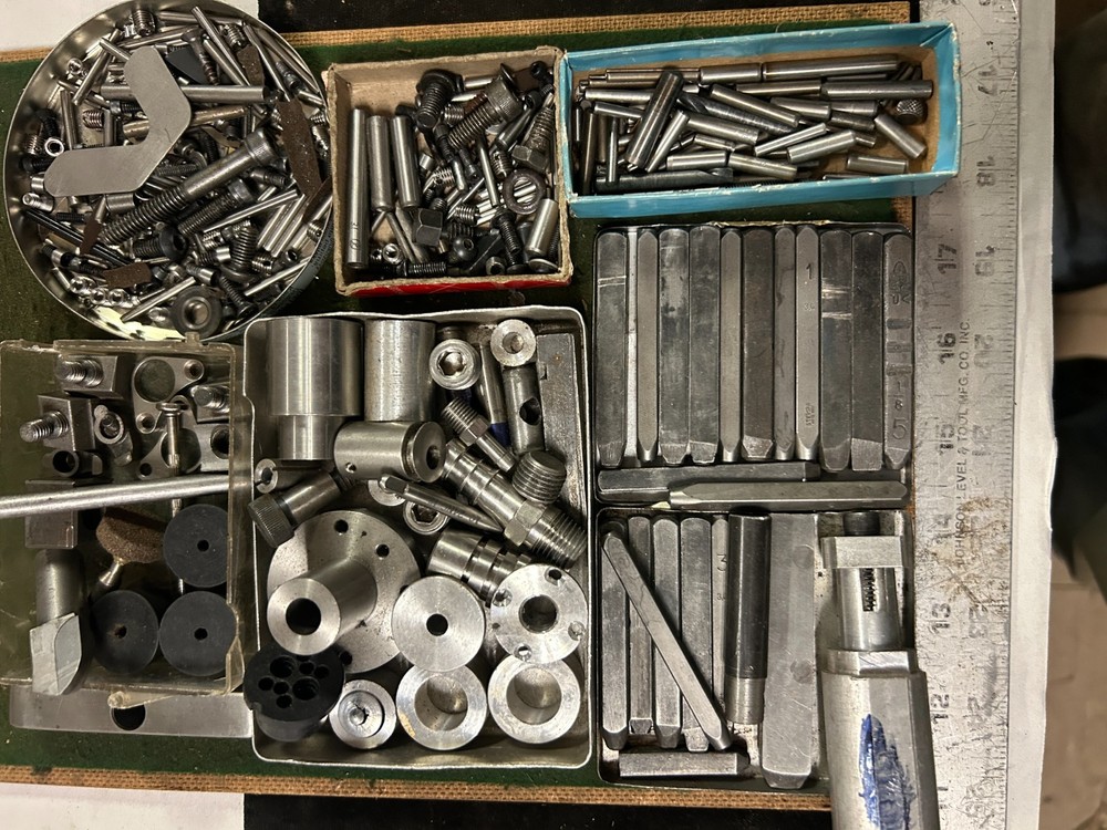 MACHINIST TOOLS LATHE MILL  Lot of Machinist Tool Box Drawer Contents Ii