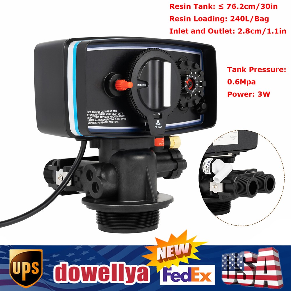 Water Filter Softener Resin 5600 Filter Only Control Valve 12 Day Clock