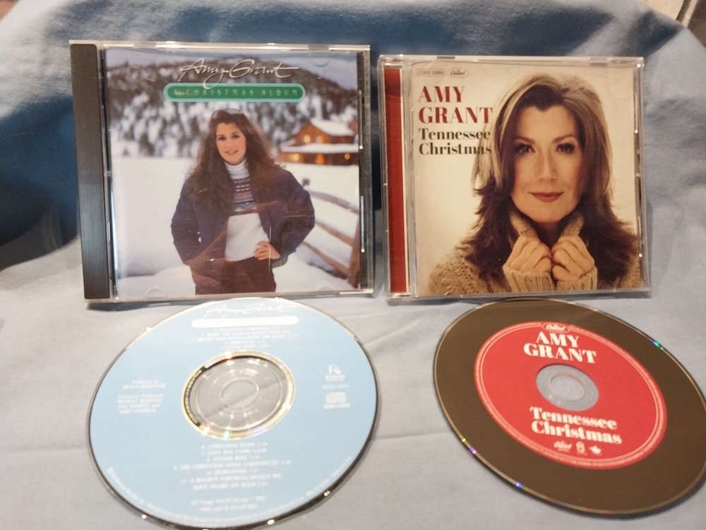 AMY GRANT - A Christmas Album & Tennessee Christmas, 2 CD lot