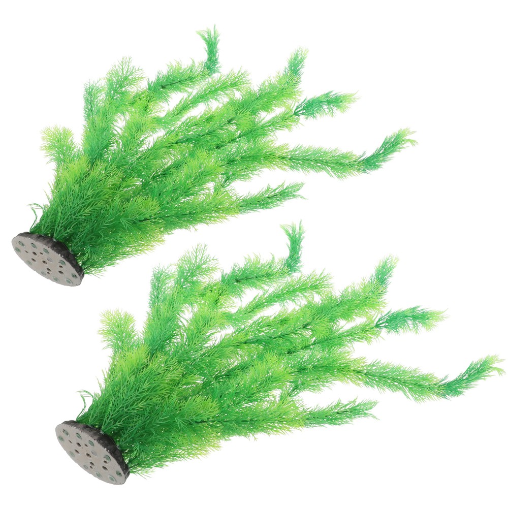 2 Pcs Large Tall Artificial Water Plants for Aquarium Decor