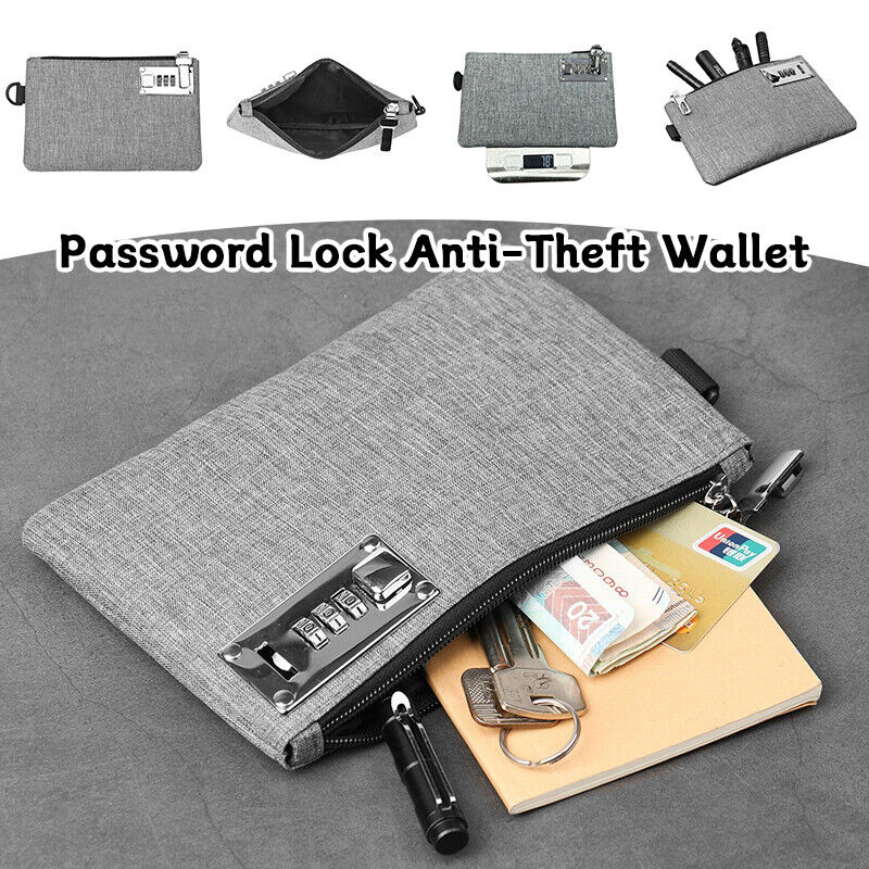 Secure Anti-Theft Wallet with Password Lock for Cash & Cards-image