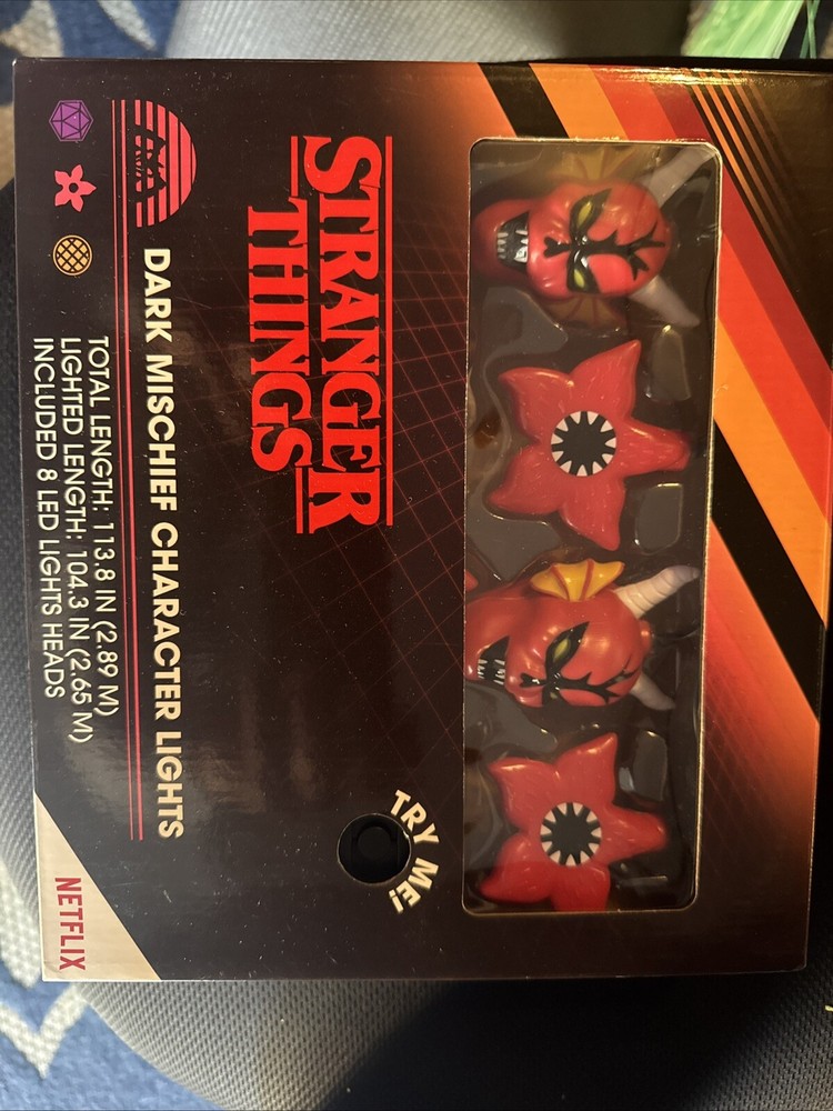 Stranger Things Dark Mischief Character Led Lights Plays Music - Brand New