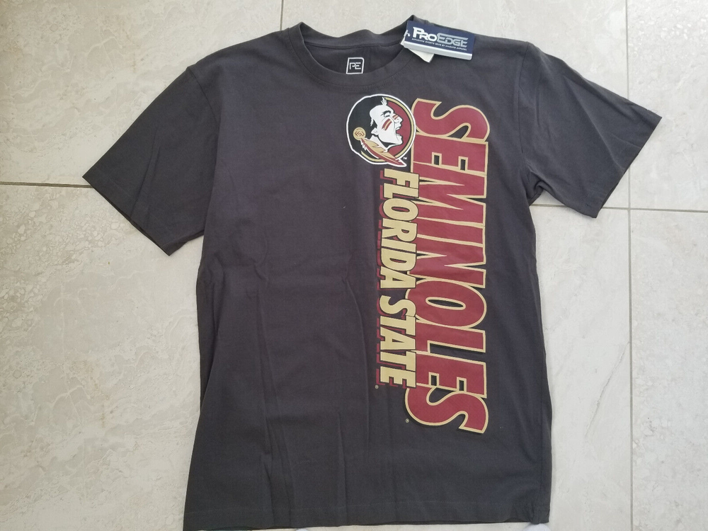 Florida State U Seminoles Pro Edge Men's Gray T-Shirt Size L Brand New
