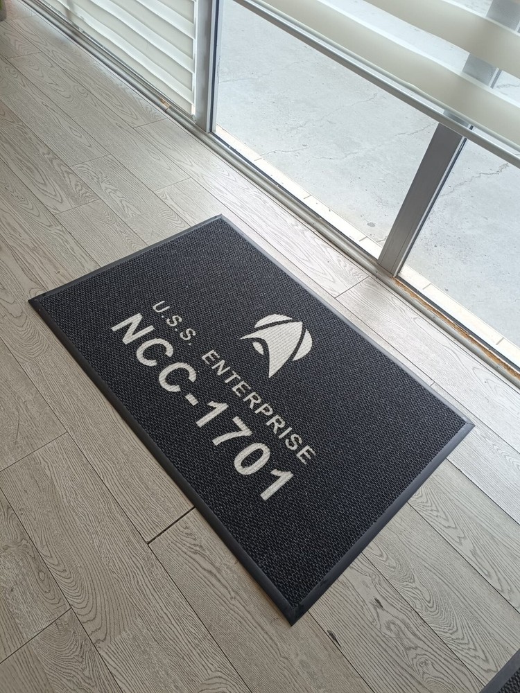 Custom Business Logo Mat with Your Company Branding - Personalized Corporate Floor Mat  