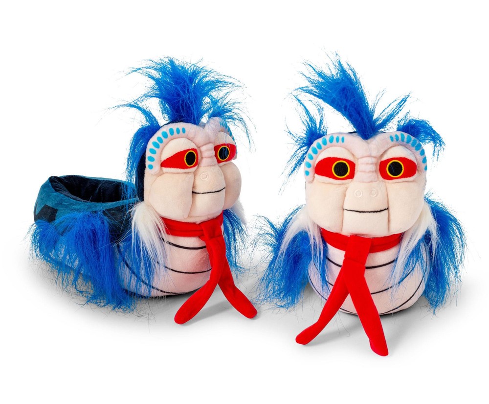Labyrinth Movie Ello Worm Slippers for Adults One Size Fits Most