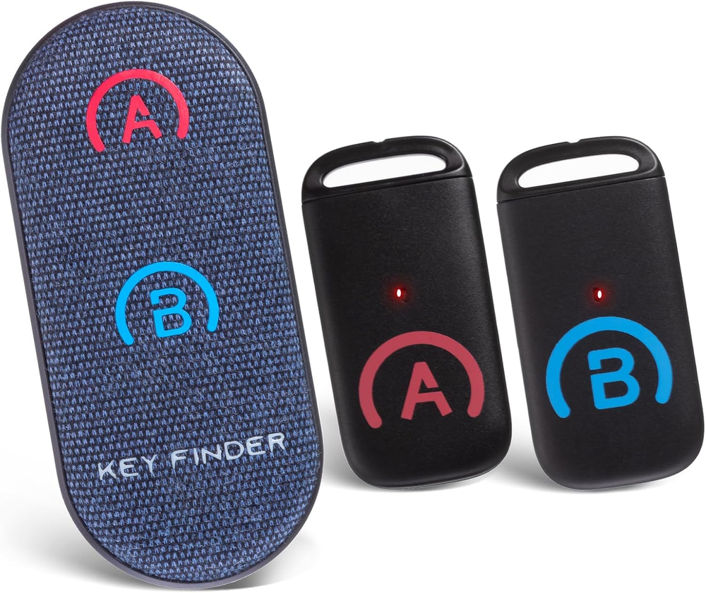 Slim Key Finder with Advanced Fabric Remote, 80Db+ RF Technology, Thin Receiver Design for Easy Locating