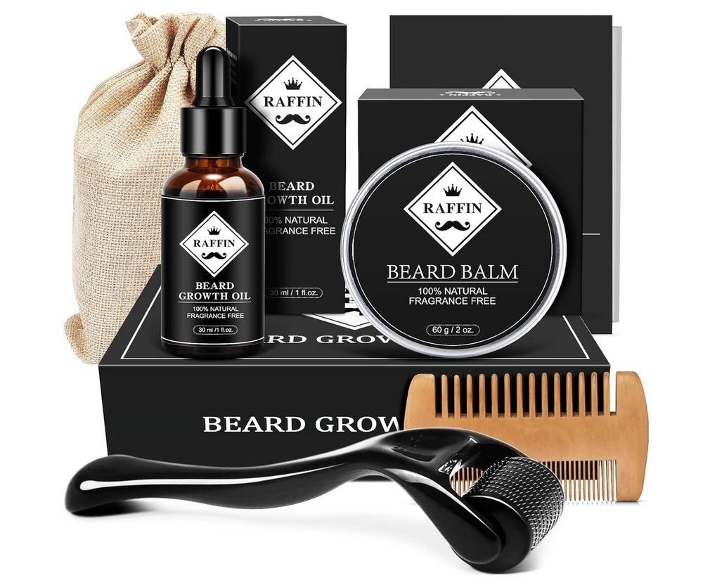 The Best Beard Club Advanced Growth Kit Healthy Full Hair Men Grooms Oil Serum B