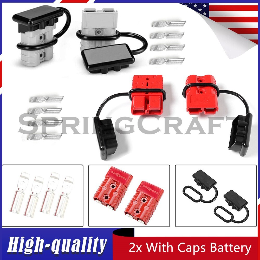 Quick Connect Disconnect Jumper Connectors Cable Kit Plug 1/0 Gauge 175A Battery